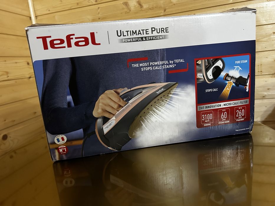 Tefal Ultimate Pure – Fier de călcat cu abur, NOU, sigilat