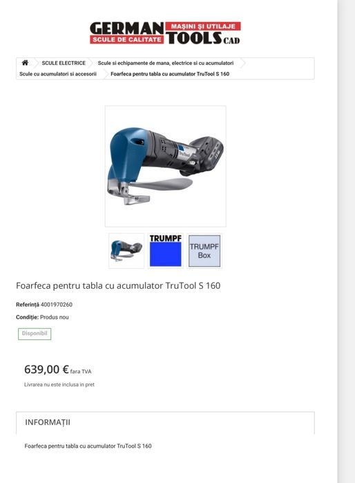 Foarfecā de tablă