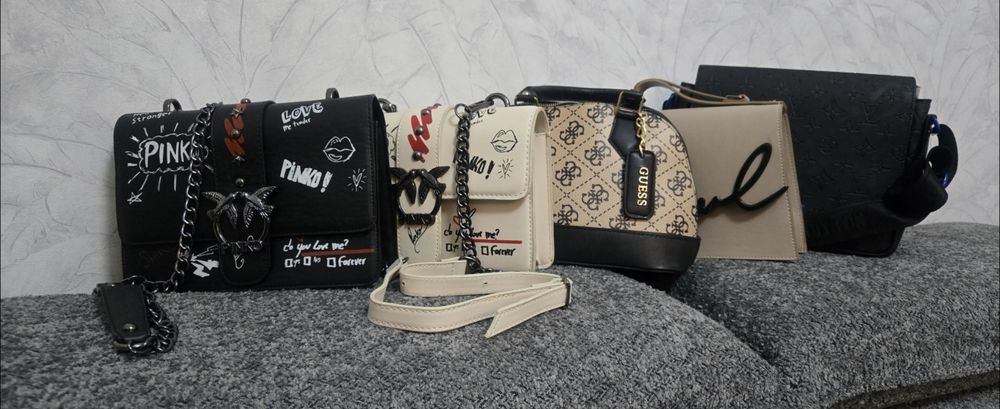 Guess, Karl, LV,  чанти и портмоне