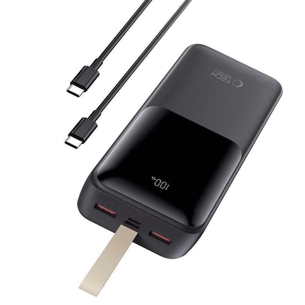 Допълнителна батерия tech-protect pb03 power bank 30000mah 22.5w черна