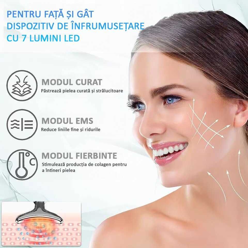 Dispozitiv Facial, Reducerea Ridurilor, Hidratare, Lifting, Ems