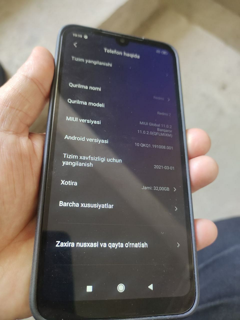 Redmi 7  xotirasi3/32