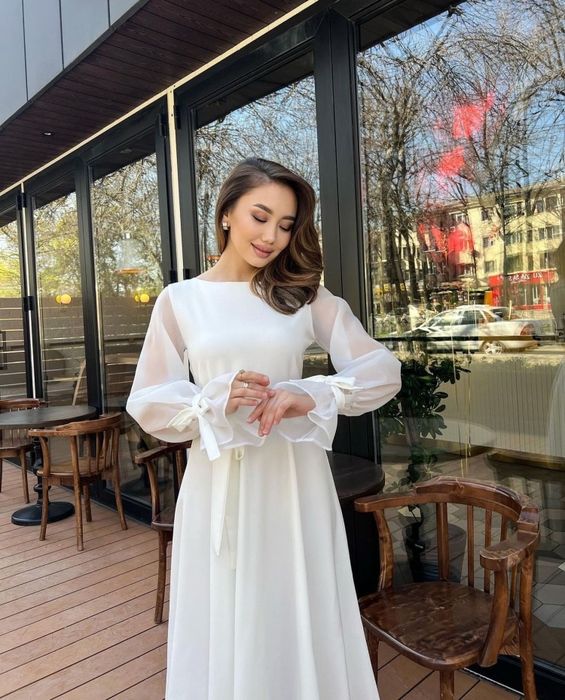 Белое платье | Идеально на выпускной/свадьбу/фотосессию