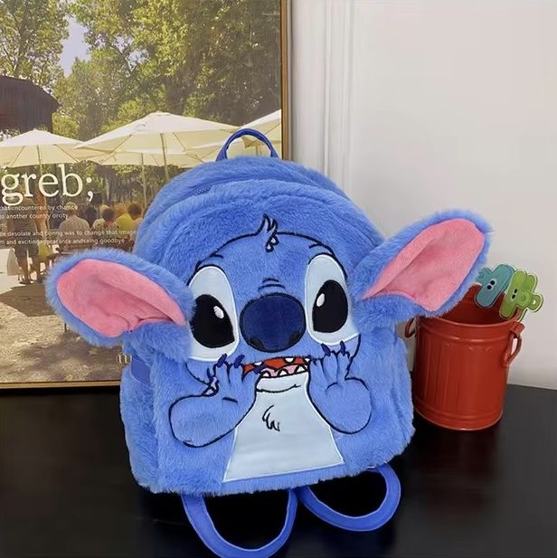 Плюшена 3D Раница Стич и Лило, Плюшена играчка Раница Стич/Stitch