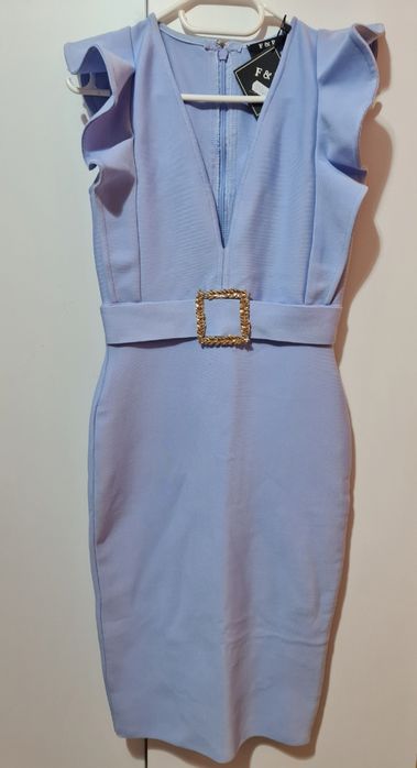 Rochie bandage bleu conica NOUĂ