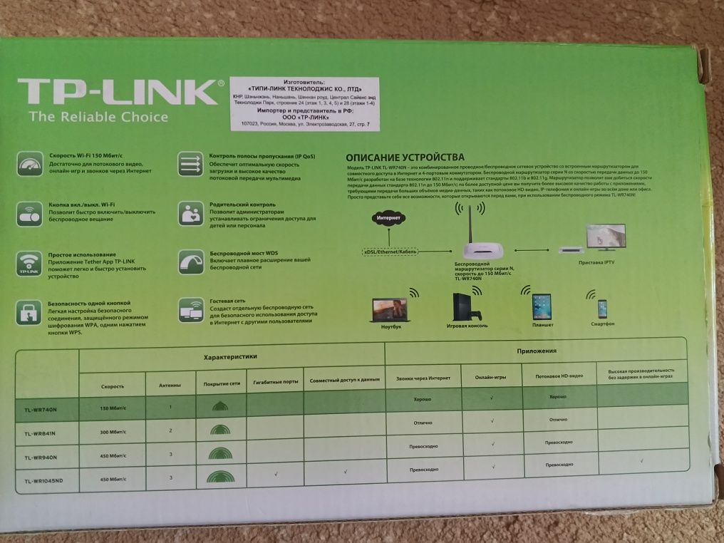 TP-Link wifi router sotiladi!!!