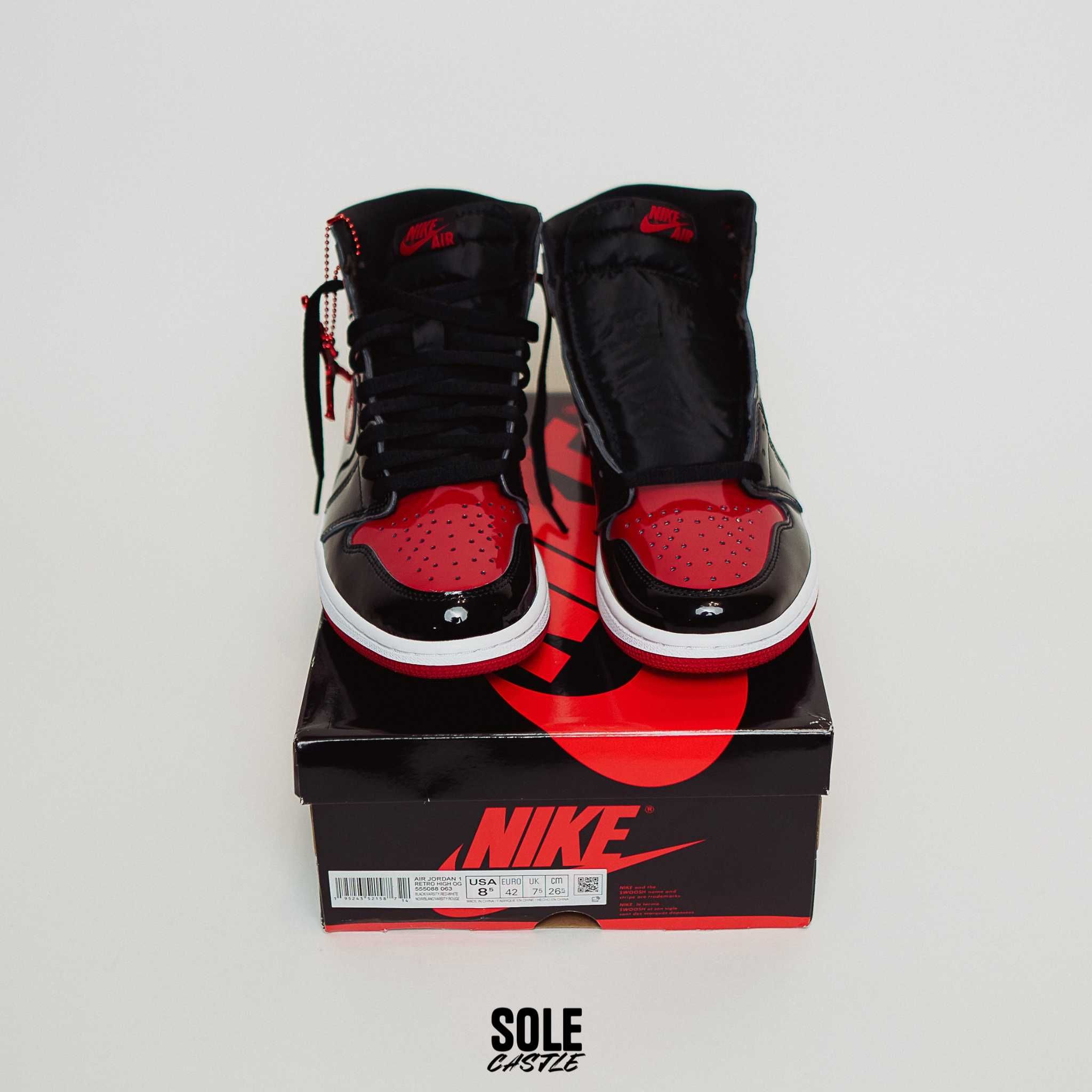 Nike Air Jordan 1 Retro High OG 'Patent Bred' (nu yeezy sau vans)