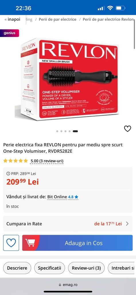 Perie electrica revlon