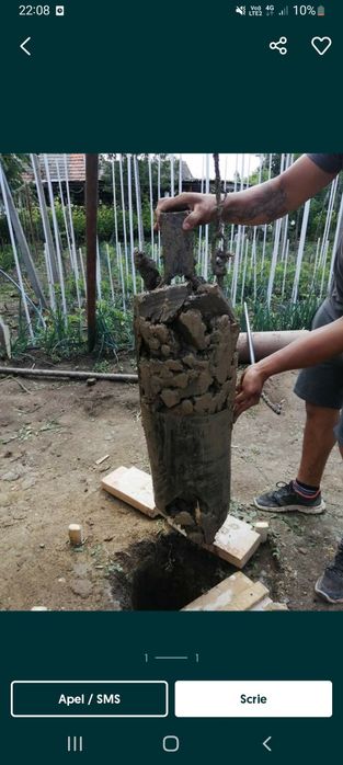 Foraje puțuri și denisipări piloni de sustinere