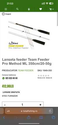 Feeder team feeder pro method + mulineta daiwa fuego