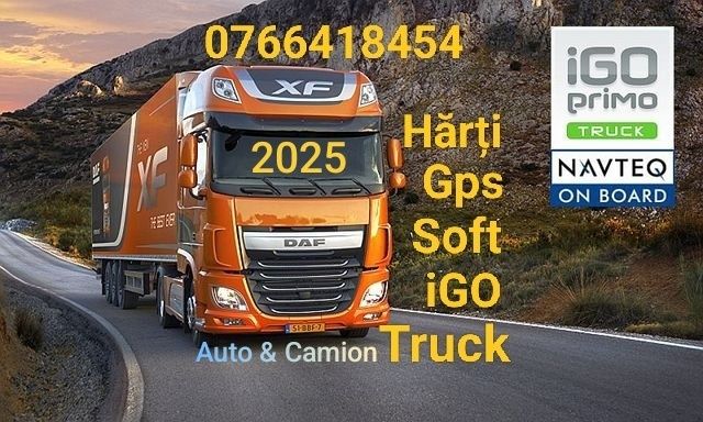 Actualizare harti GPS iGO Camion 2025 /  instalare Soft iGO GPS/Androi