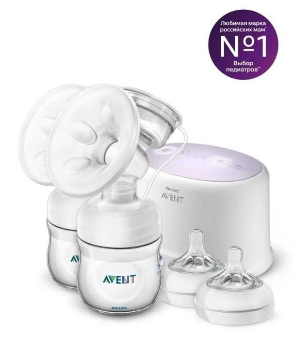 AVENT Молокоотсос на 2 груди и стерилизатор для бутылочек