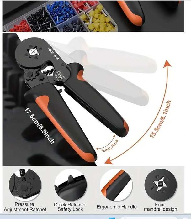 Клещи за кримпване / кримпиранеа кабели HSC8  0.25 - 10mm