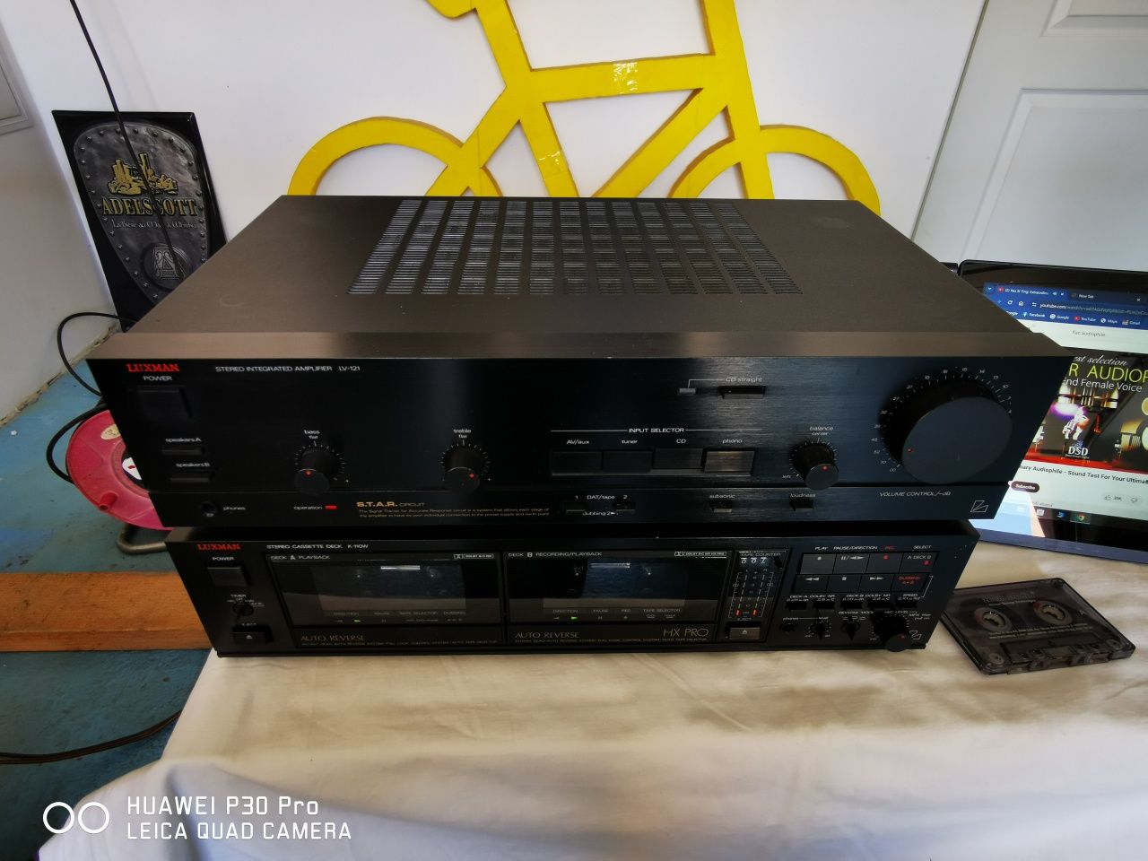 Amplificator și deck Luxman L 121 și K-110W