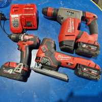 Set Milwaukee M18 Rotopercutor Pendular Filetanta