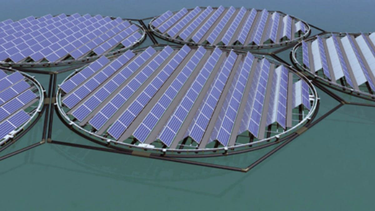 Vivere flotabile / pontoane panouri fotovoltaice
