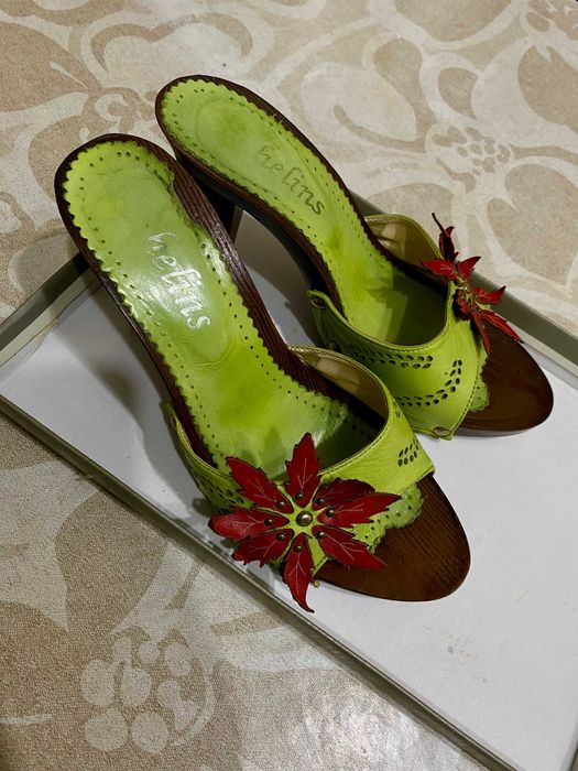 Женские шлепки натуральная кожа