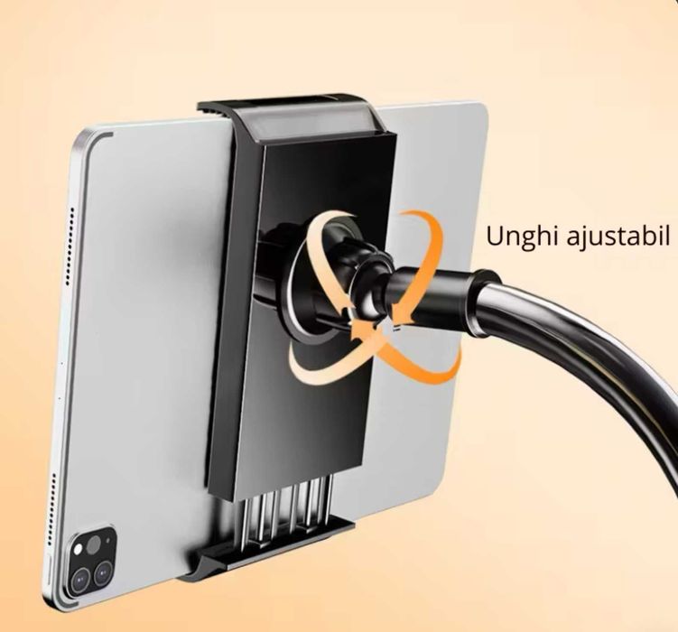 Suport Smartphone sau Tableta ajustabil, cu sistem de prindere