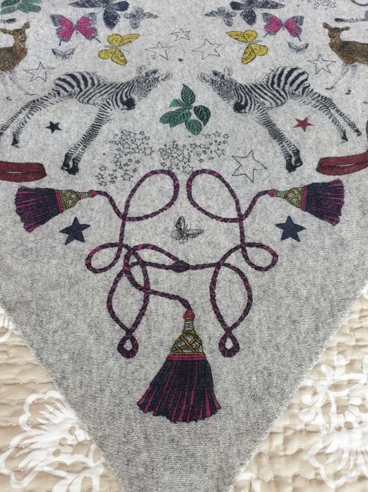 Fular sal casmir lana gri Codello Massimo Dutti Zara