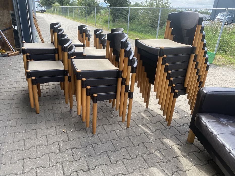 Scaune lemn/plastic made in Germany, calitative si practice, multe buc