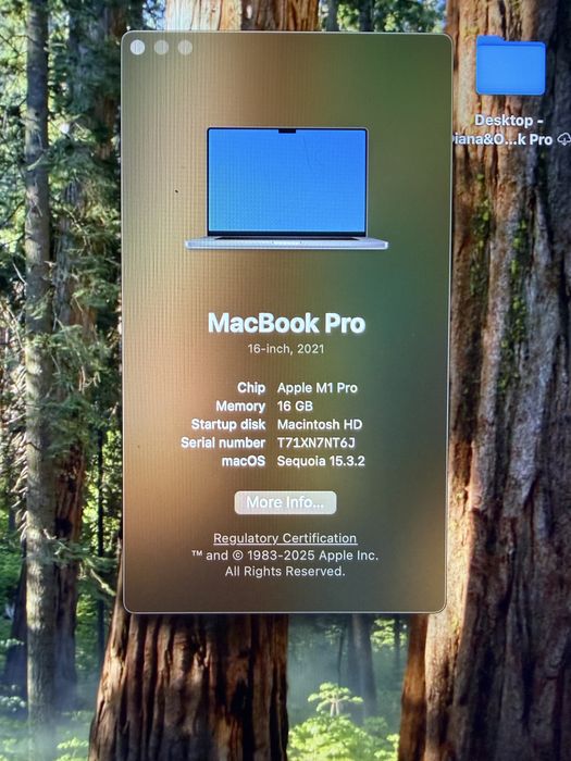 Macbook pro 16 m1 1T
