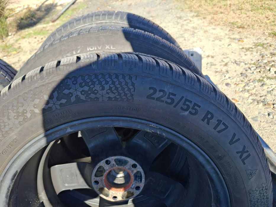 Jante aluminiu + cauciucuri iarma 225/55/R17