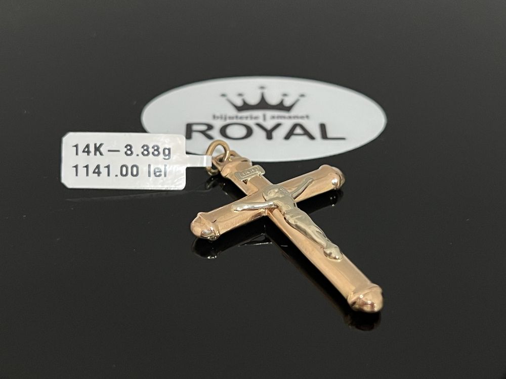 Bijuteria Royal CB : Pandant cruce aur 14k 3,33 grame