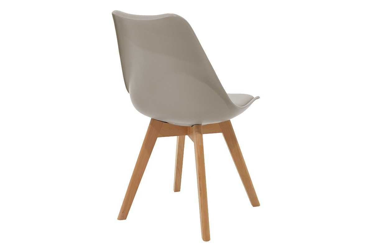 Комплект 4 стол Gasto, крака от масивна дървесина, 4 цвята - ПРОМОЦИЯ!