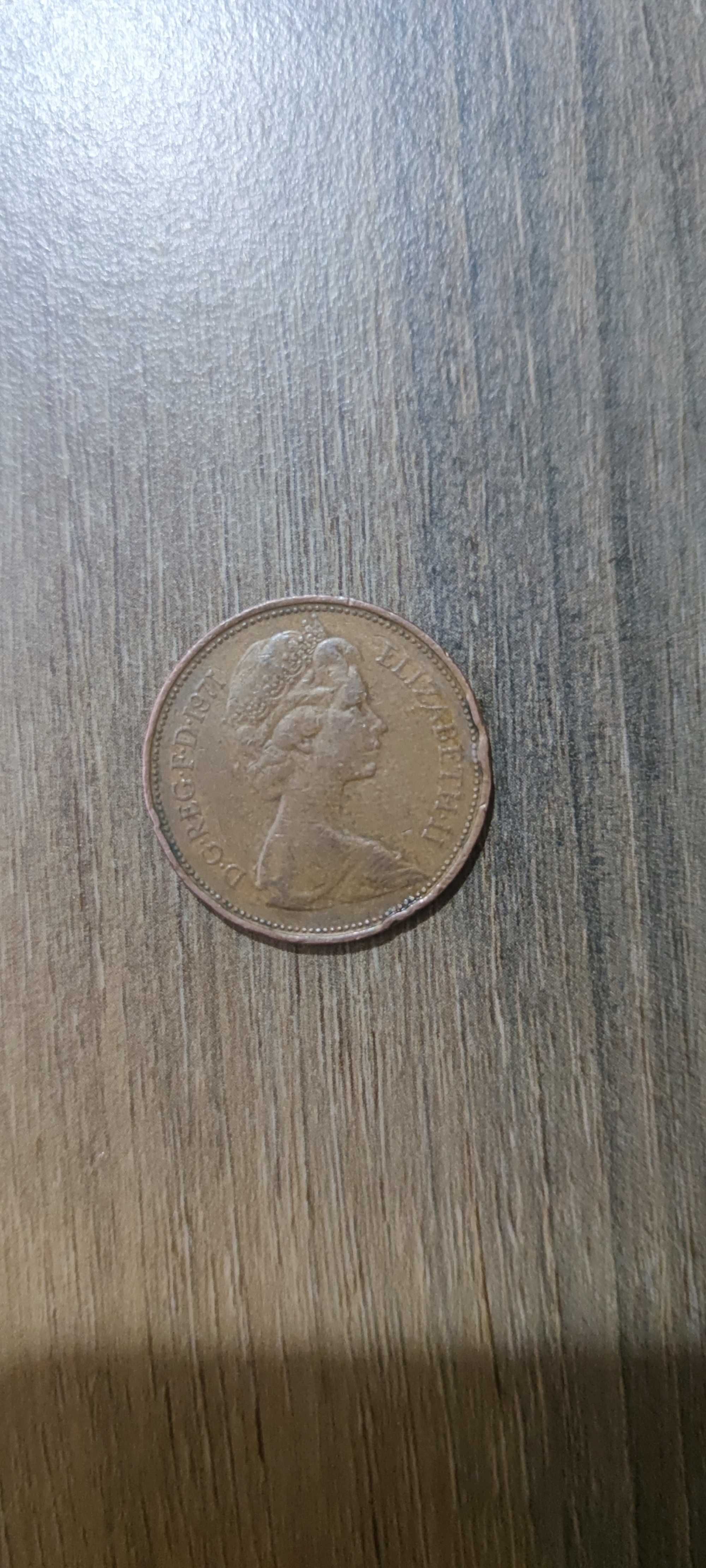 2 New Pence /din 1971 - Moneda veche