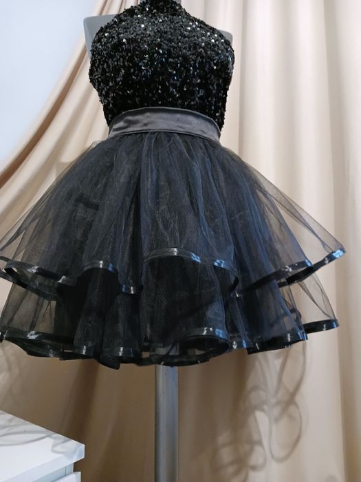 Rochie eleganta de ocazie  tull si paiete