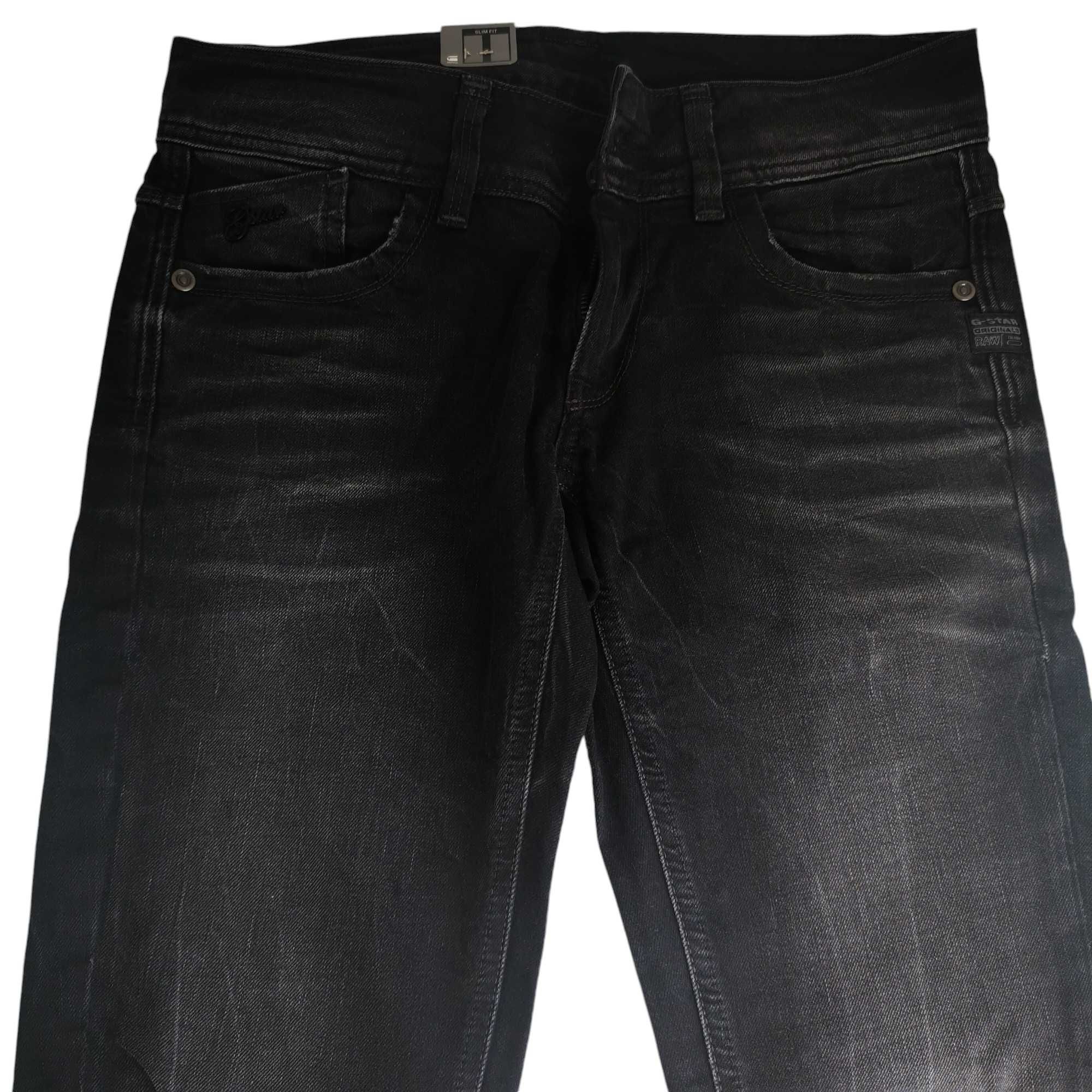 G-Star дамски дънки, черни, тесни, нови с етикет, номер 28, L2