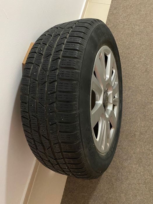 Jante aluminiu 5x112 cu anvelope iarna continental 205/60/16