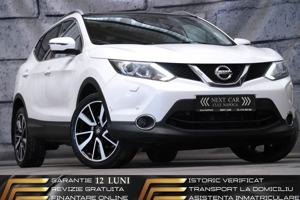 Nissan Qashqai GARANTIE 12LUNI*RATE*Automata*Tekna Plus*Piele*Panorama*Camere 360*Ful