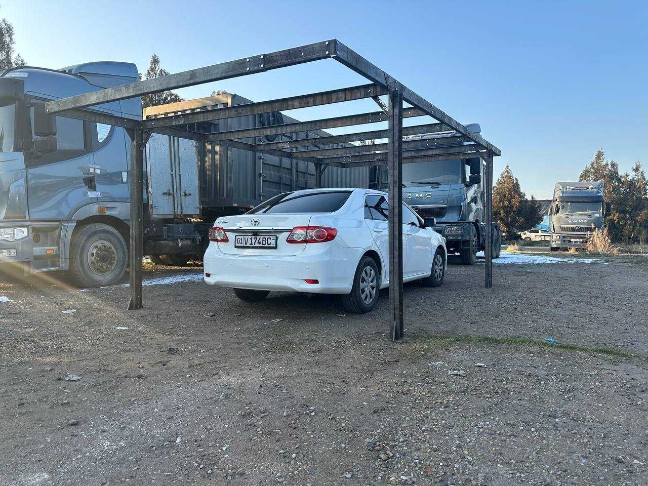 Avto naves parkovka stoyanka Авто навес парковка