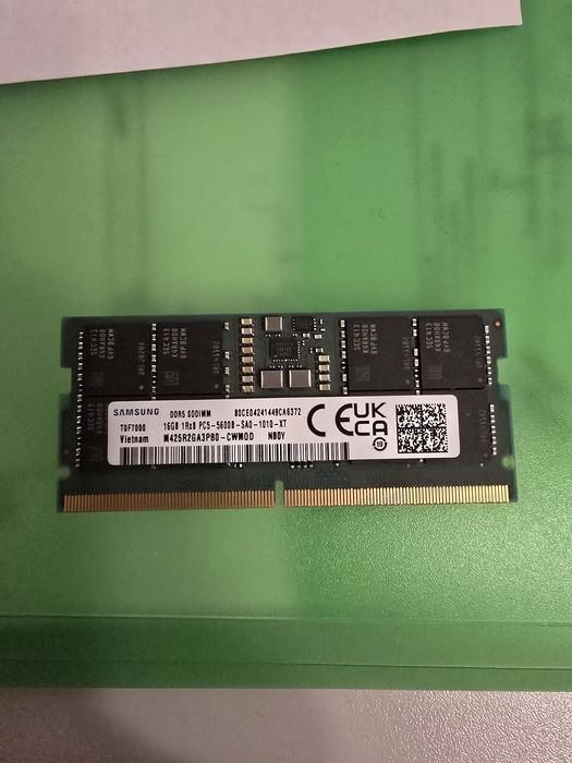 RAM 16 GB  Samsung DDR5 SODIMM laptop 5600 MHz, CL40, 262 pini