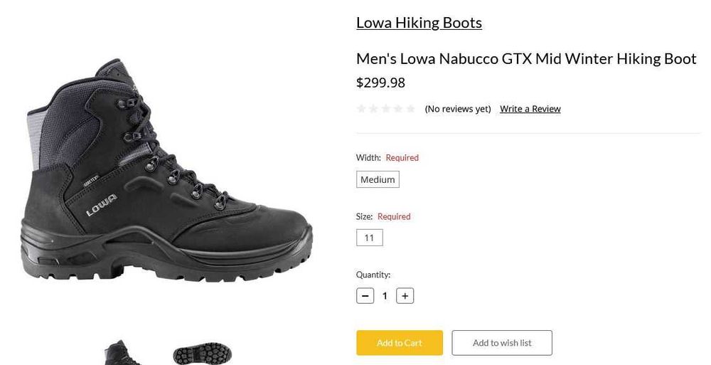 Ghete piele imblanite LOWA Nabucco 41.5 Gore-tex