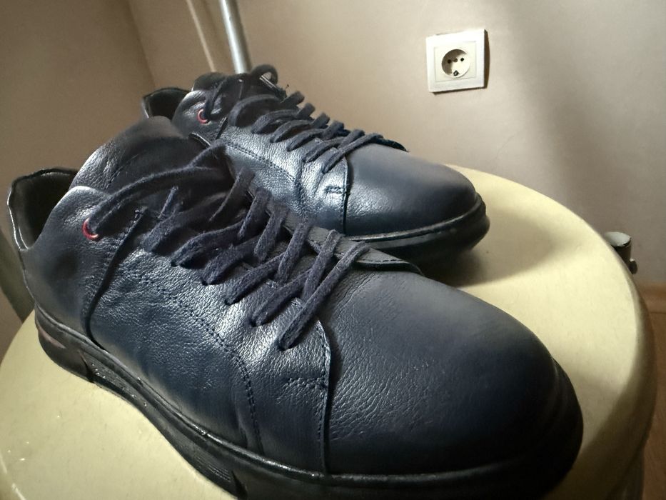 Мъжки спортни кожени обувки естествена кожа