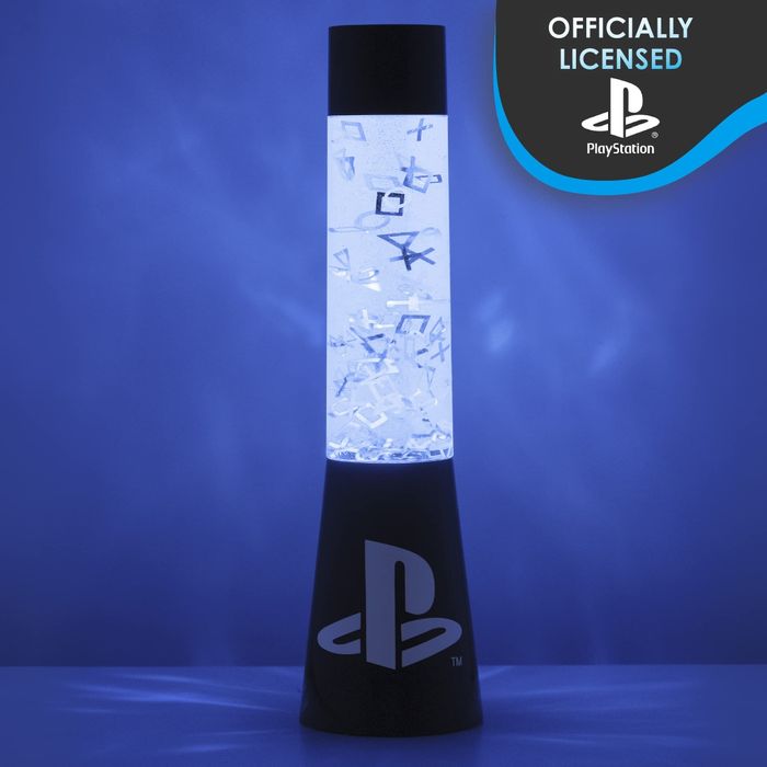 Лампа лава PlayStation Paladone PS5 Sony Glitter Liquid Mood Light