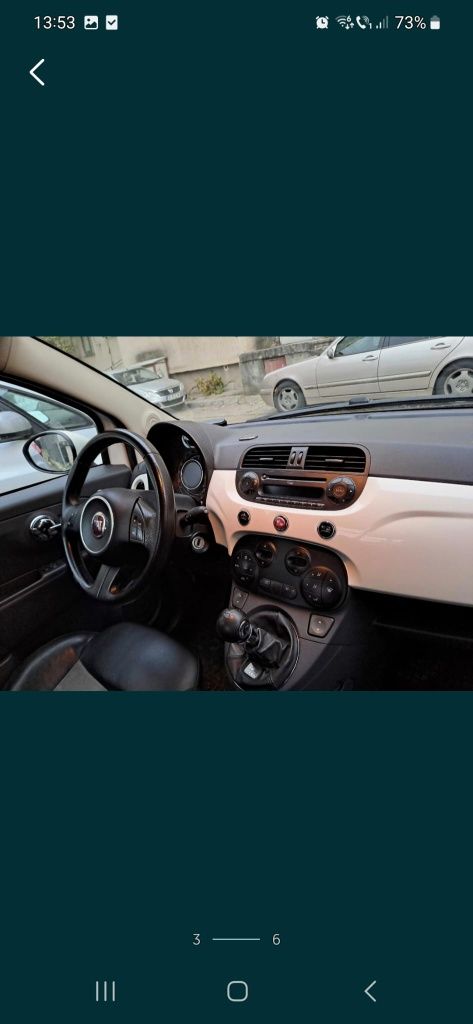 Fiat 500 alb 2008