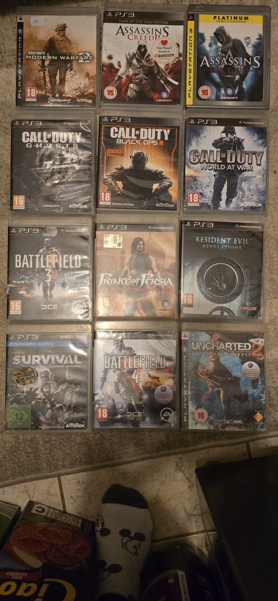 Vand jocuri pentru  PS3