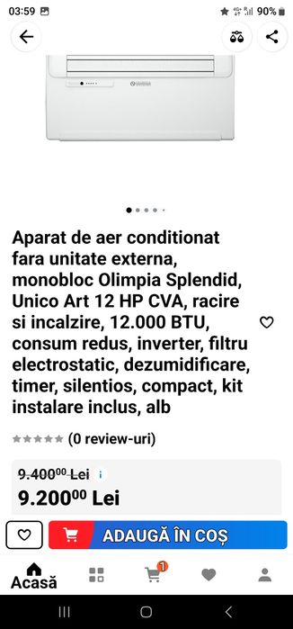 OLIMPIA SPLENDID UNICO aparat pentru clima fara unitate externa