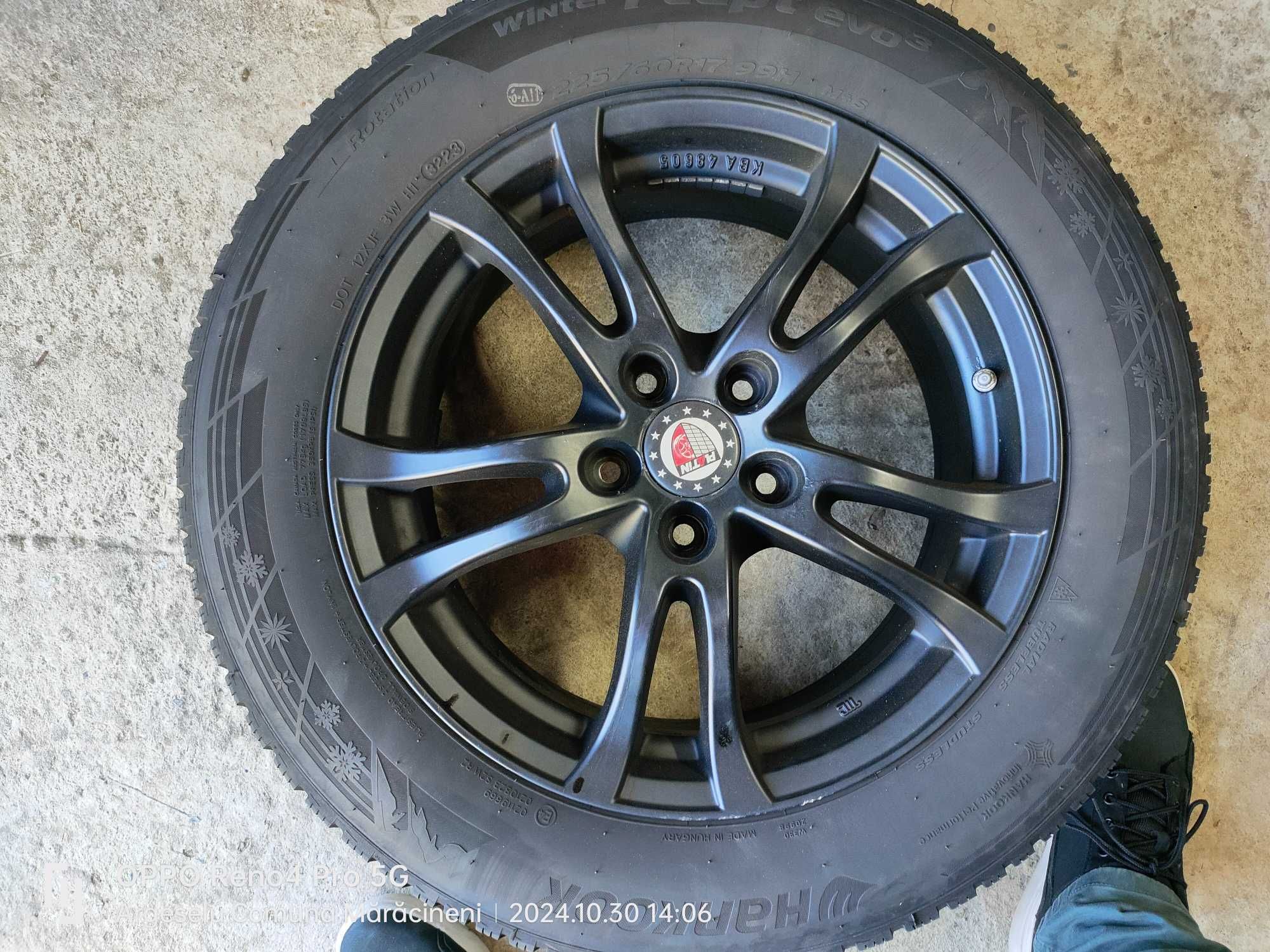 Jante 17 inch+anvelope iarna Hankook