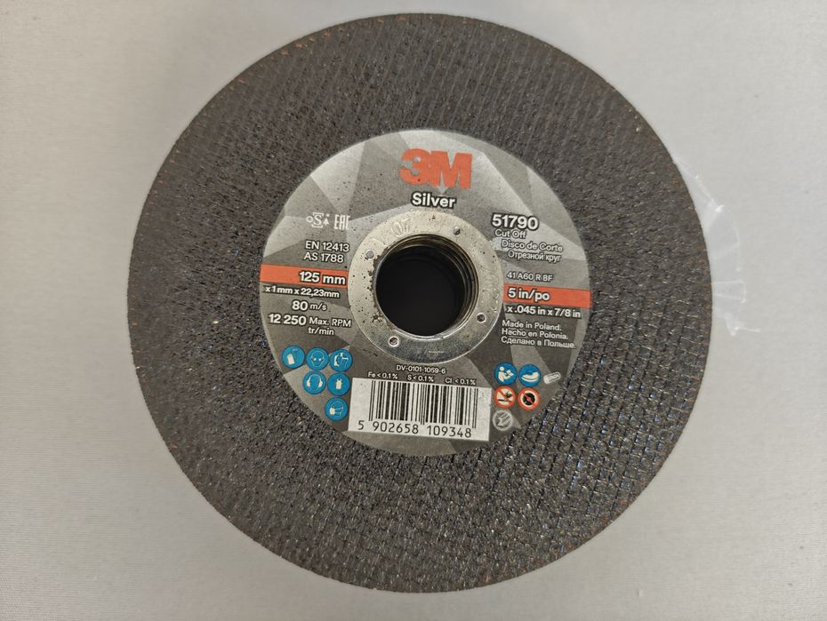 Disc de debitat Silver 3M flex 125 mm inox fier metal