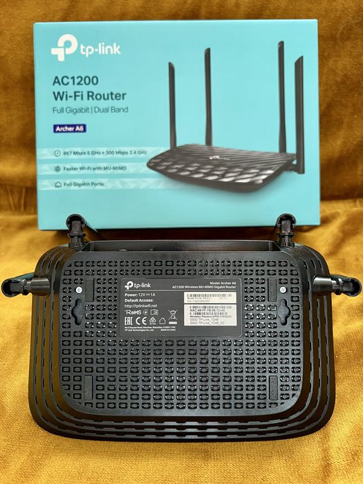 КАТО НОВ! Рутер TP-Link Archer A6 Гигабитов Двубандов (2,4GHz/5GHz)