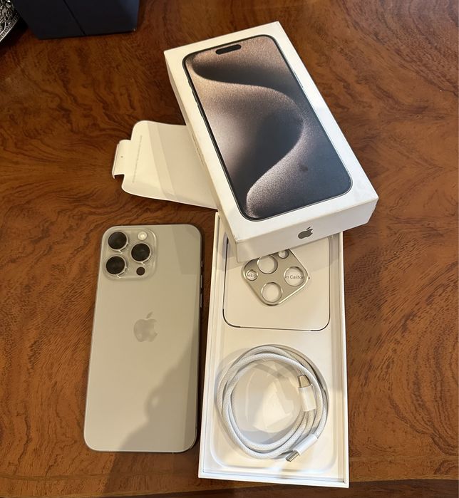 Iphone 15 pro max 256gb natural titanium/gri