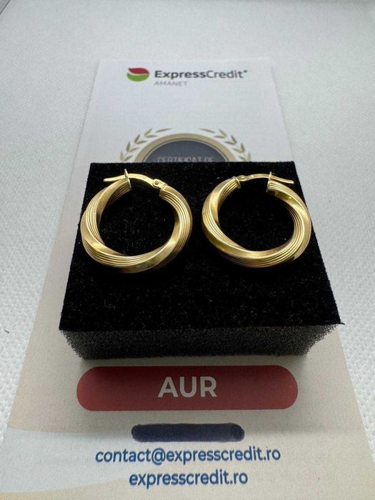 Cercei din aur 14k (67322.1/ 10 Pacurari 1) Garantie 2 ani!