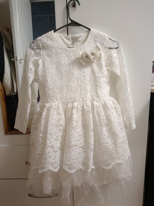 Детское белое платье