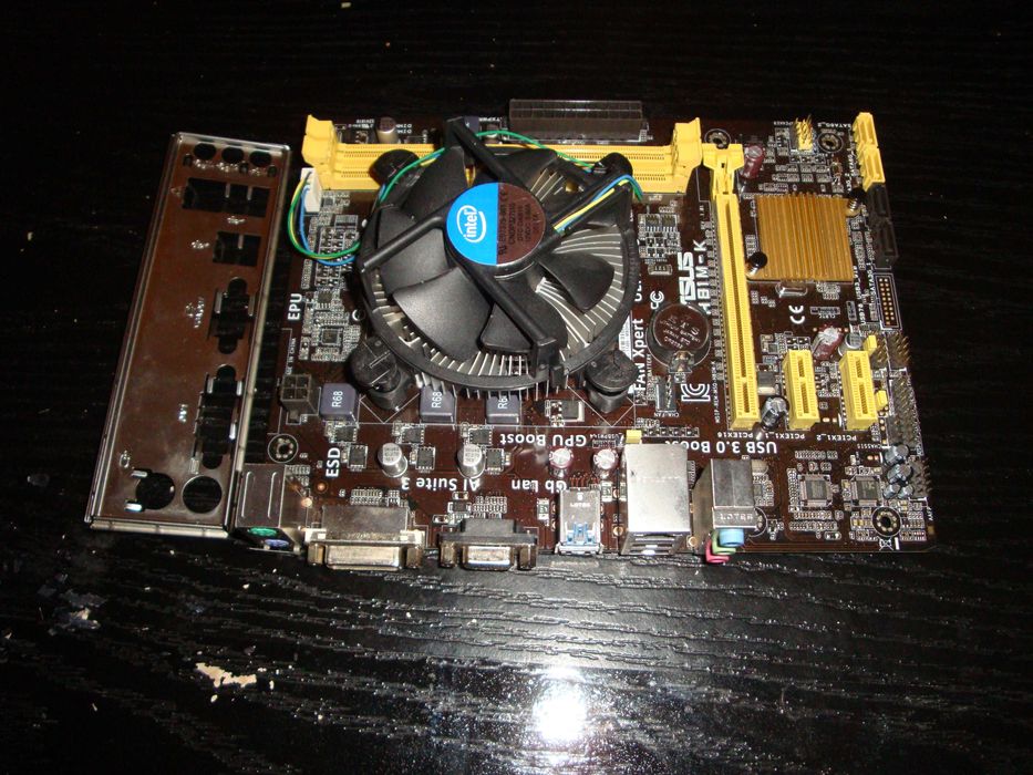 Placa de baza Asus H81M-k sk 1150 + procesor intel core i3 4170 3.7Ghz