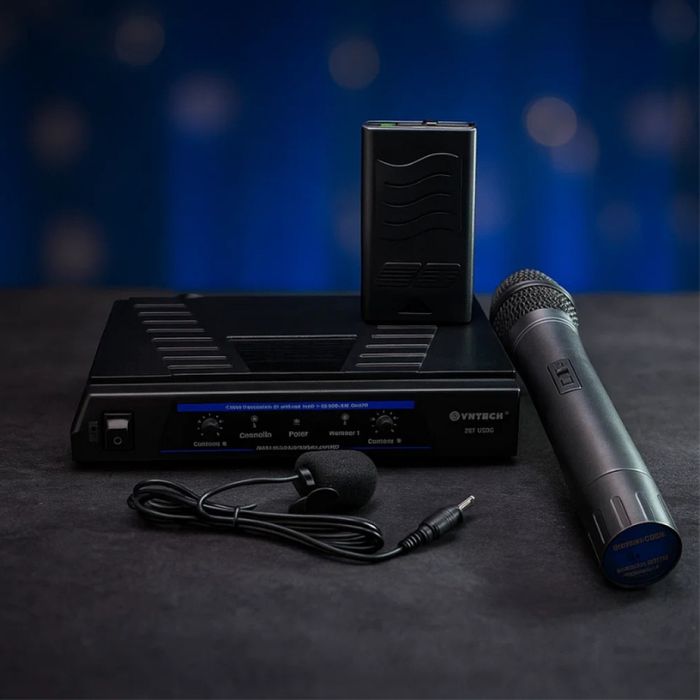 Безжичен микрофон WVNGR WG-007 – стабилен сигнал, ясен звук, пълна сво