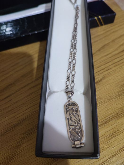 Unisex-Pandantiv tip cartuș egiptean din argint l